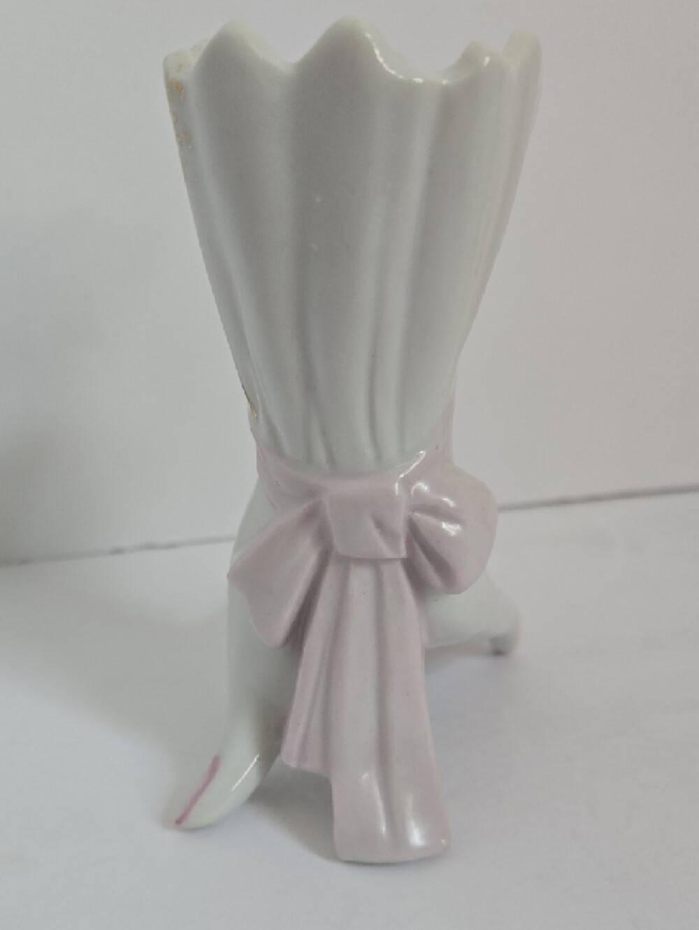 Vintage Hand Vase Pink Roses 4¾ Inch x 4½" Inch Made In Japan - Picture 8 of 16